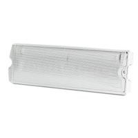 LED Noodverlichting met accu - Wand- en plafondmontage - 3 Watt - 6400K Daglicht wit - IP65 waterdicht - Incl. pictogram met 4 vluchtwegaanduiding stickers - thumbnail