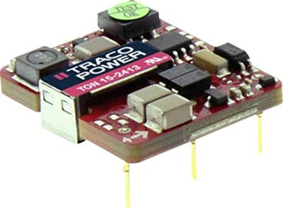 TracoPower TON 15-2412WI DC/DC-converter, print 24 V/DC 12 V/DC 1.3 A 15 W Aantal uitgangen: 1 x Inhoud 10 stuk(s) TracoPower TON 15-2412WI DC/DC-converter, print 24 V/DC 12 V/DC 1.3 A 15 W Aantal uitgangen: 1 x Inhoud 10 stuk(s)
