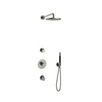 Hotbath Cobber - Inbouw Regendoucheset - Thermostatisch - Wandarm 38.5 cm - Hoofddouche 200 mm - Staafhanddouche - Waterbesparend - V02 - thumbnail