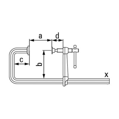 Bessey Constructieklem in U-vorm STBU, zwaar 400/175 - STBU401715 Bessey Constructieklem in U-vorm STBU, zwaar 400/175 - STBU401715