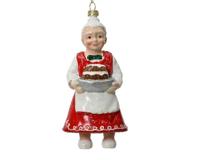 Kersthanger chef Mrs. Claus 7 cm - thumbnail