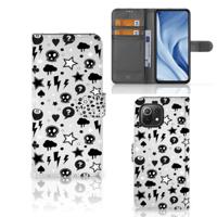 Telefoonhoesje met Naam Xiaomi 11 Lite 5G NE | Mi 11 Lite Silver Punk | Portemonnee hoesje - thumbnail