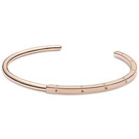 Pandora 589493C00 Armband Signature ID Bangle zilver rosekleurig (1) 16 cm - thumbnail