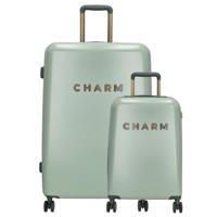 Charm London Capetown Travel Trolley Set-Light Green - thumbnail