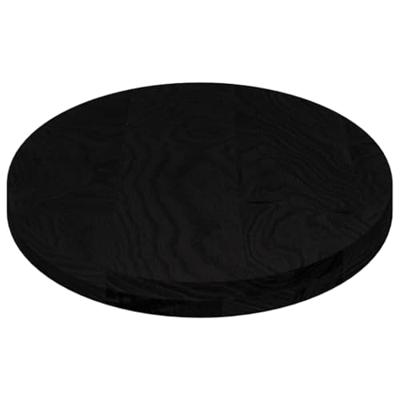 Tafelblad 100x50x4 cm ovaal massief eikenhout donkerbruin