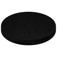 Tafelblad 100x50x4 cm ovaal massief eikenhout donkerbruin - thumbnail