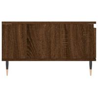 Salontafel 90x60x35 cm bewerkt hout bruineikenkleurig - thumbnail