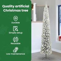 VidaXL Kunstkerstboom groen 270 cm pvc en staal en kunststof - thumbnail