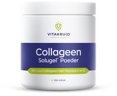 Vitakruid Collageen Solugel poeder met vitamine C & D 250 Gram