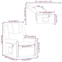 Massagestoel elektrisch verstelbaar kunstleer glanzend zwart - thumbnail