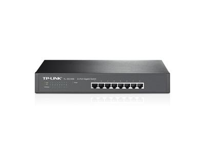 TP-Link TL-SG1008 Unmanaged Gigabit Ethernet (10/100/1000) 1U Zwart