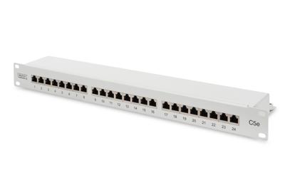 Digitus DN-91524S 24 poorten Netwerkpatchpaneel 483 mm (19) CAT 5e 1 HE Ingericht Digitus DN-91524S 24 poorten Netwerkpatchpaneel 483 mm (19) CAT 5e 1 HE Ingericht