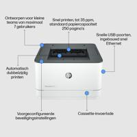 HP LaserJet Pro 3002 dw Printer Laser, kleur Zwart/wit A4 33 pag./min. 1200 x 1200 dpi Bluetooth, Duplex, LAN, WiFi, USB, HP Instant Ink - thumbnail
