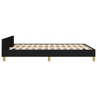 Bedframe zonder matras stof zwart 140x190 cm - thumbnail
