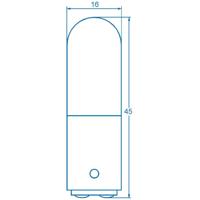 Barthelme 00100029 Buislampje 220 V, 260 V 6 W, 10 W BA15d Helder 1 stuk(s) - thumbnail