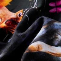 Kinderjurk met lange mouwen hertenprint 104 marineblauw - thumbnail