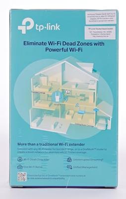 TP-Link Repeater RE605X - AX1800 Wi-Fi 6 Range Extender, Black