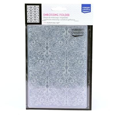 Vaessen Creative • embossing folder damast