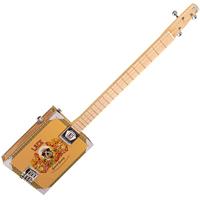 Lace Cigar Box Guitar Secret Society 3-string 3-snarige elektrische gitaar - thumbnail