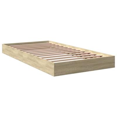 Bedframe zonder matras hout sonoma eikenkleurig 100x200 cm