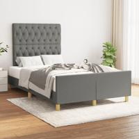 Bedframe zonder matras 120x190 cm stof donkergrijs - thumbnail