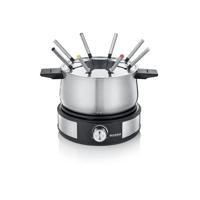 Severin 2471 Fondue 1500 W Traploze temperatuurregeling RVS, Zwart - thumbnail