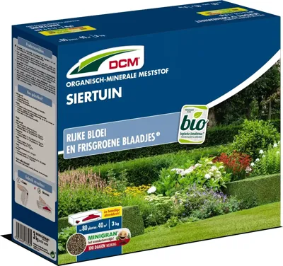 Meststof siertuin mg 3kg sd od DCM - Dcm