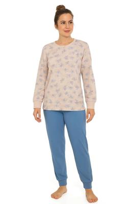 Tenderness dames pyjama Tricot lange mouw - Beige