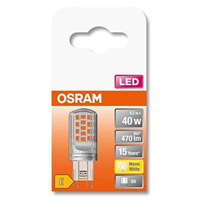 OSRAM HOMELIGHTING 4058075432390 LED-lamp Energielabel E (A - G) G9 Ballon 4.2 W = 40 W Warmwit (Ø x l) 18 mm x 49 mm 1 stuk(s) OSRAM HOMELIGHTING 4058075432390 LED-lamp Energielabel E (A - G) G9 Ballon 4.2 W = 40 W Warmwit (Ø x l) 18 mm x 49 mm 1 stuk(s)