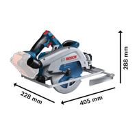 Bosch Blauw GKS 18V-68 Accu cirkelzaag | Exclusief Accu en Lader - 06016C9000 - thumbnail