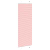 Pliss rolgordijn 75x200 cm stofbreedte 74,4 cm polyester roze - thumbnail