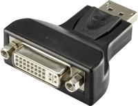 Renkforce RF-4212237 DisplayPort / DVI Adapter [1x DisplayPort stekker - 1x DVI-bus 24+5-polig] Zwart - thumbnail