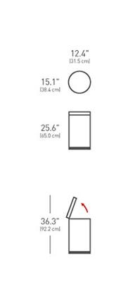 Simplehuman Afvalemmer Rond 30 liter Simplehuman Afvalemmer Rond 30 liter