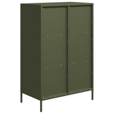 Hoge kast 68x39x103,5 cm staal olijfgroen Hoge kast 68x39x103,5 cm staal olijfgroen