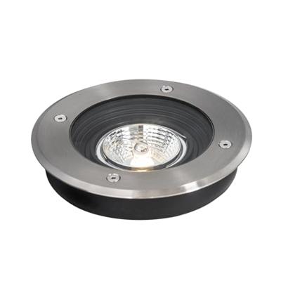 QAZQA Set van 6 moderne buiten grondspots staal AR70 verstelbaar IP65