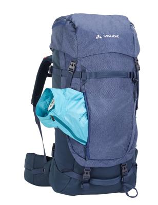 VAUDE Astrum EVO 55+10 Polyamide, Polyester Blauw, Navy Vrouw 65 l