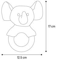 Puppyspeelgoed Fabbo Olifant, wit - thumbnail