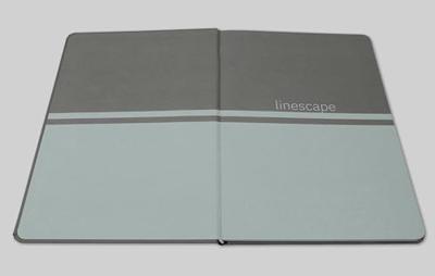 Sigel LS207 Notitieboek Linescape Hardcover DIN A5 Gelinieerd Donkergrijs, Lichtgrijs Aantal paginas: 88
