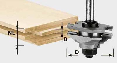 Festool Accessoires HW S8 D46 x D12-FD Profiel-messingfrees | 490643 Festool Accessoires HW S8 D46 x D12-FD Profiel-messingfrees | 490643