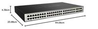 D-LINK DGS-3630-52TC/SI 52-Port Gigabit Stack Switch zwart - thumbnail