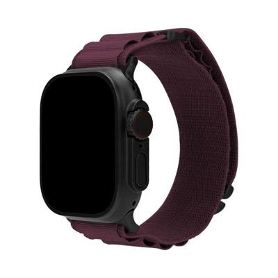 Mobilize Nylon Watch Band - Alpine - Black Connector - for Apple 42/44/45/49mm - Bordeaux