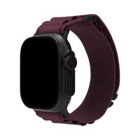 Mobilize Nylon Watch Band - Alpine - Black Connector - for Apple 42/44/45/49mm - Bordeaux - thumbnail
