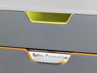 Durable VARICOLOR® 4 760427 Ladebox Grijs DIN A4, DIN C4, Folio, Letter Aantal lades: 4 - thumbnail