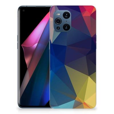 OPPO Find X3 | X3 Pro | TPU Hoesje | Polygon Dark