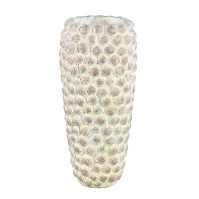 PTMD bloempot ruis hoog m crème 45 cm | 2 stuks