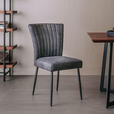 Tower Living Eetkamerstoel 'Toledo' PU leder, kleur Antraciet Tower Living Eetkamerstoel 'Toledo' PU leder, kleur Antraciet