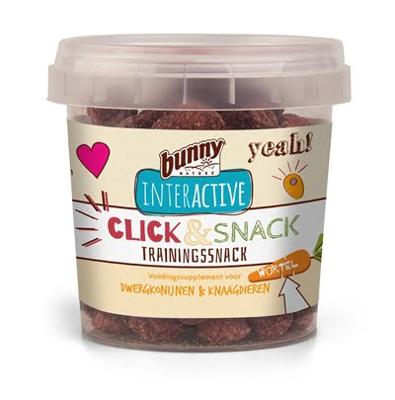 Bunny Crispy Snack Wortel | 25 g | Aanvullend diervoeder voor dwergkonijnen en knaagdieren | De perfecte beloningssnack voor knaagdieren | Slechts 3 ingrediënten | Hersluitbaar