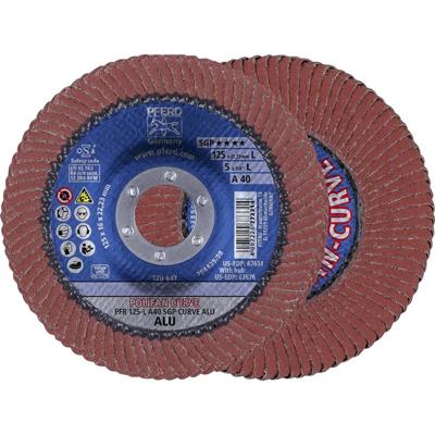 PFERD TOOLS 67689068 A Sgp Curve Alu Lamellenschijf Diameter 125 mm Boordiameter 22.23 mm Korrelgrootte (num) 40 10 stuk(s)