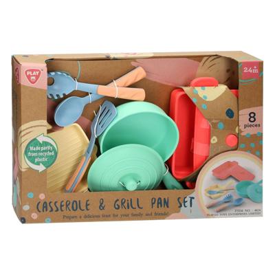 Playgo braadpan en grillpan speelset - 8dlg.
