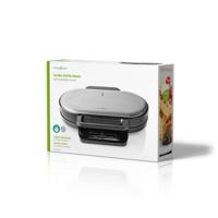 Nedis KAWP110FBK Dubbel Wafelijzer 2x 14 Cm 1200 W Zwart - thumbnail